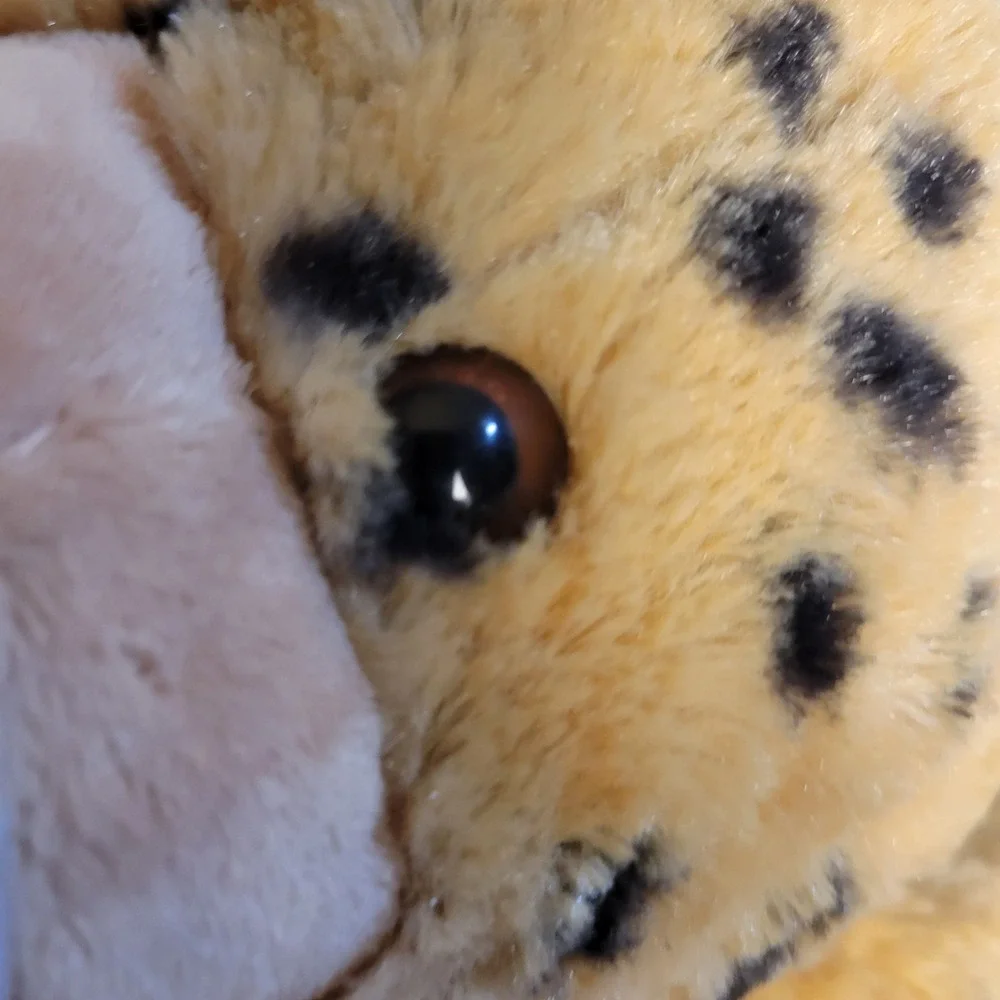 UNIPAK Plush Leopard Cheetah Backpack Y2K Animal Stuffed Toy Kawaii 15